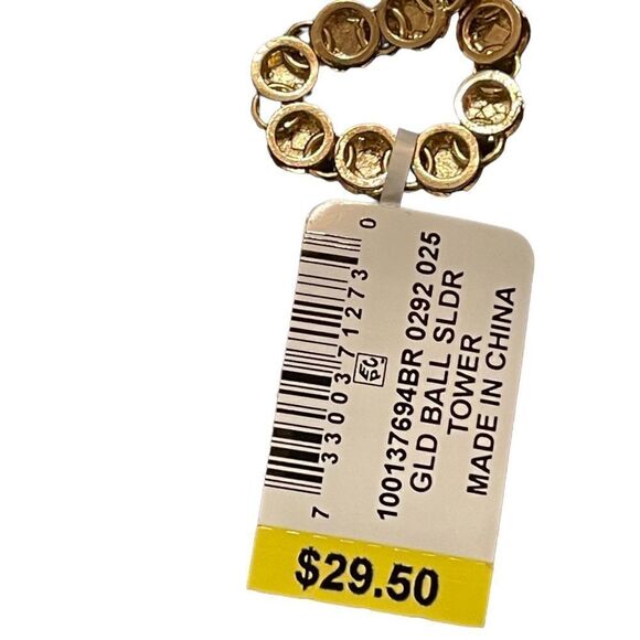 NWT INC International Concepts gold tone adjustable slider bracelet - Picture 4 of 5